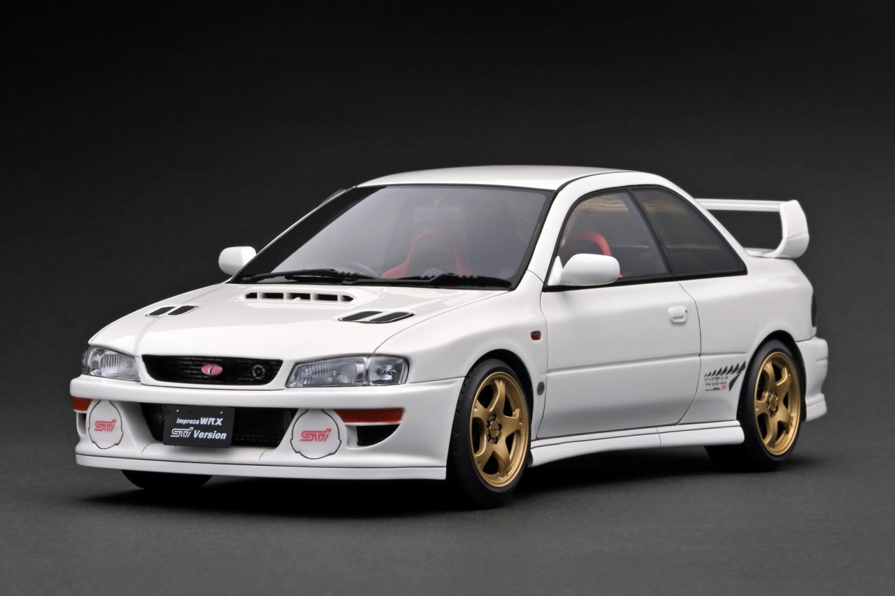 ignition model 1/18 SUBARU Impreza WRX Type R STi Version V (GC8) White 【IG3553】 (ミニカー)画像