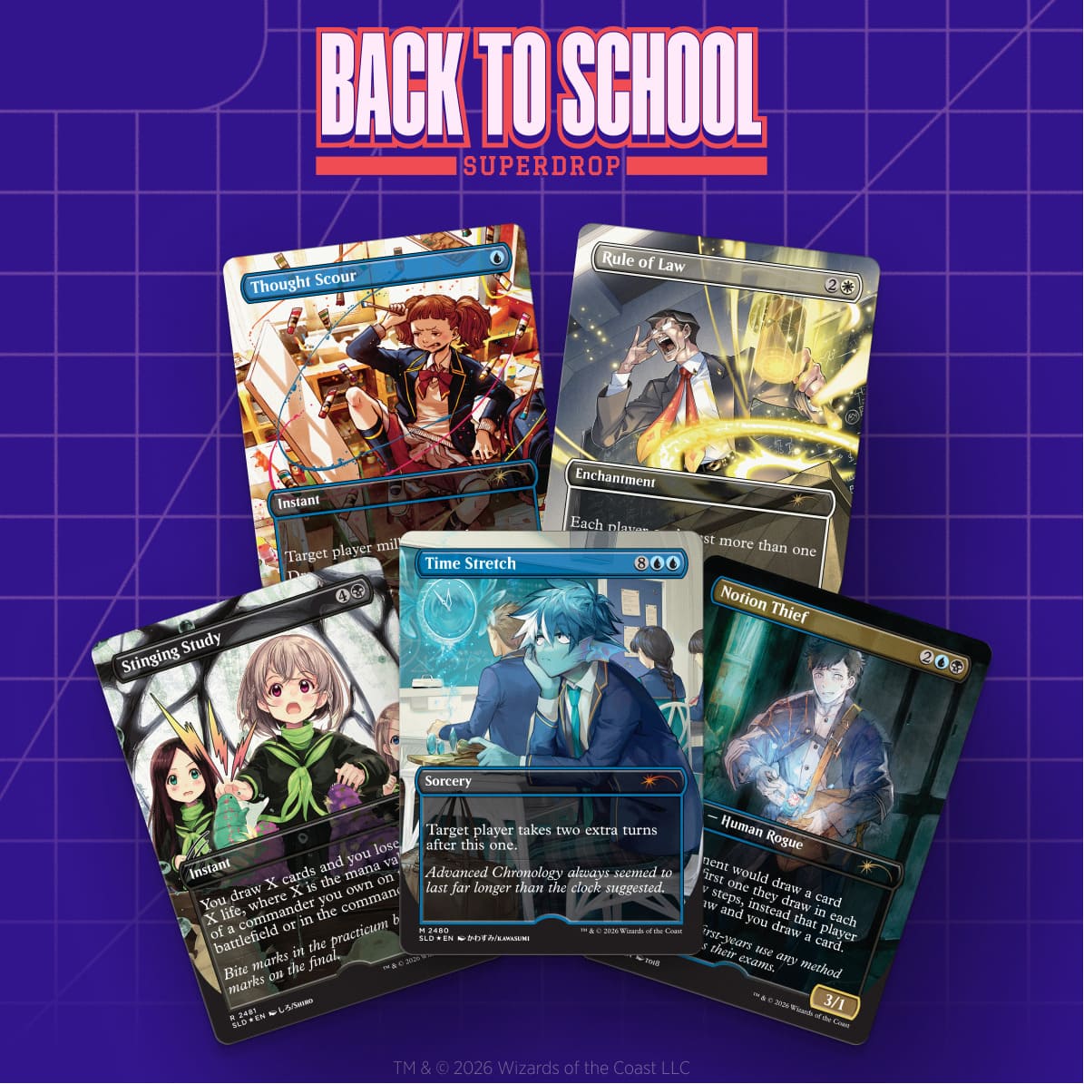 マジック：ザ・ギャザリングSecretLairBacktoSchoolSuperdropMahōGakuinSeishunHakusho-魔法学院青春白書【クレジットカード決済限定】
