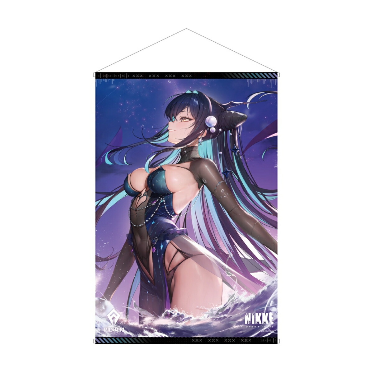 勝利の女神：NIKKE B2タペストリー リトルマーメイド - アビスフラワー画像