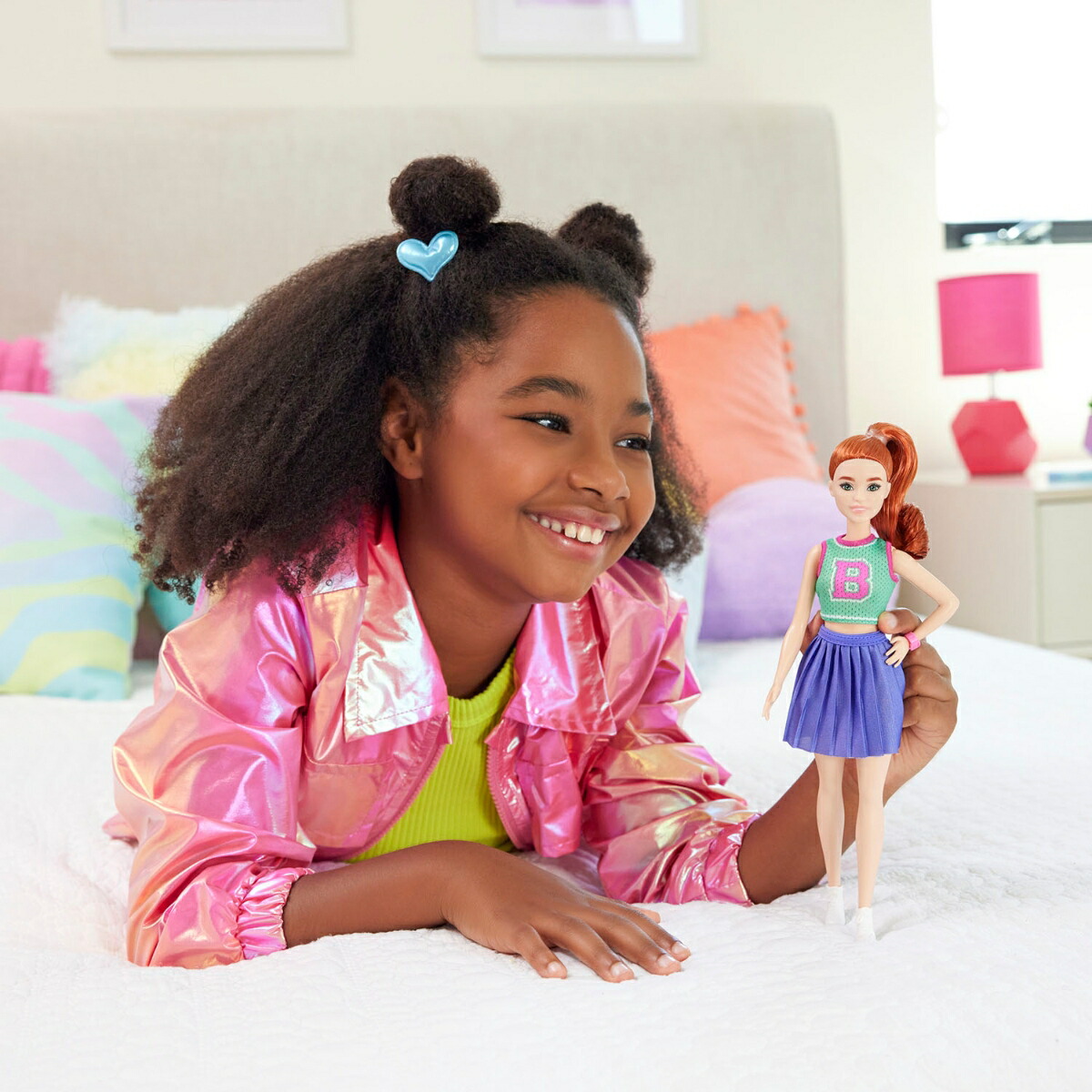 �С��ӡ�(Barbie)�ե��å���˥������꡼��ȥåפ��������ͷ����ϥ����С��ӡ��ͷ�3�Ф��饰�꡼��HYT90
