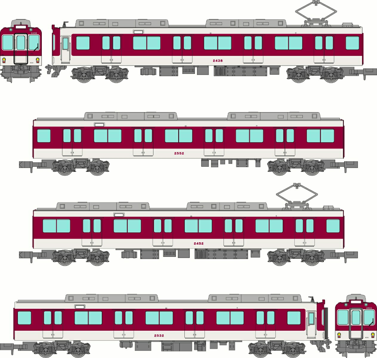 西鉄　西日本鉄道6050形更新車6156編成増結3両セット 鉄道コレクション N) 鉄道コレクション 西日本鉄道6050形 更新車 6156編成 増結3両