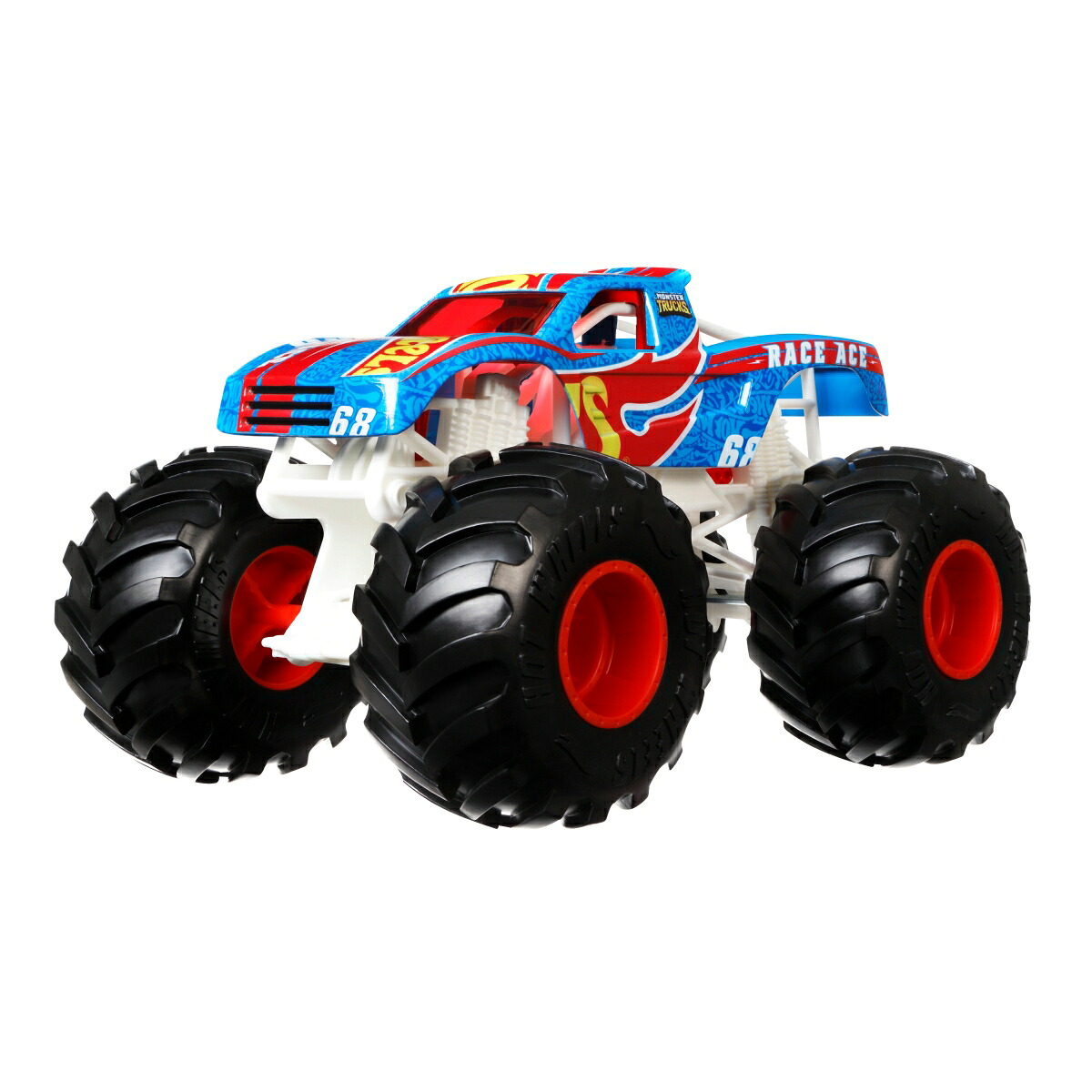 ホットウィール（HotWheels）モンスタートラックビッグサイズレース・エース【ミニカー1:24】【3才~】GTJ37