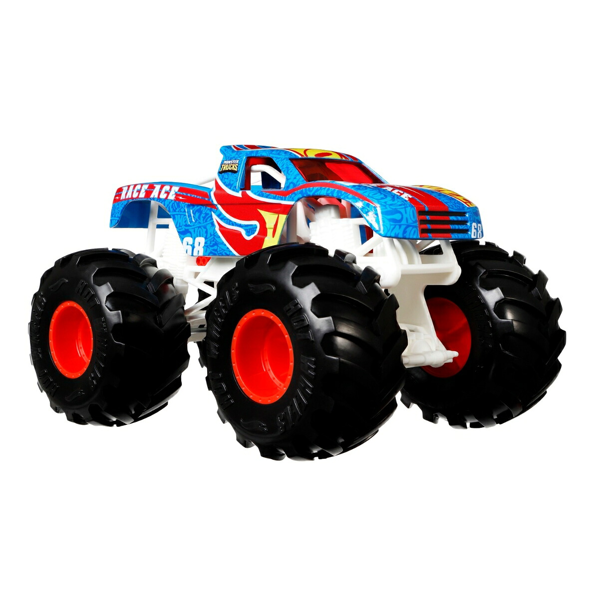ホットウィール（HotWheels）モンスタートラックビッグサイズレース・エース【ミニカー1:24】【3才~】GTJ37