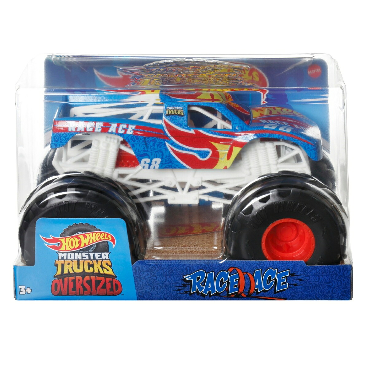 ホットウィール（HotWheels）モンスタートラックビッグサイズレース・エース【ミニカー1:24】【3才~】GTJ37