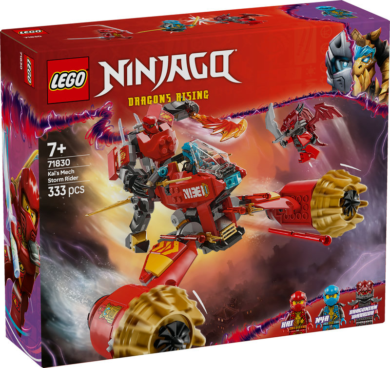 【特典】レゴ(LEGO) ニンジャゴー カイのメカストームライダー 71830 [ おもちゃ 玩具 誕生日 プレゼント ブロック 男の子 女の子 子供 7歳 8歳 9歳 小学生 対戦 ロボット ](30699 ミニ・ドラゴン合体ウルトラメカスーツ)画像