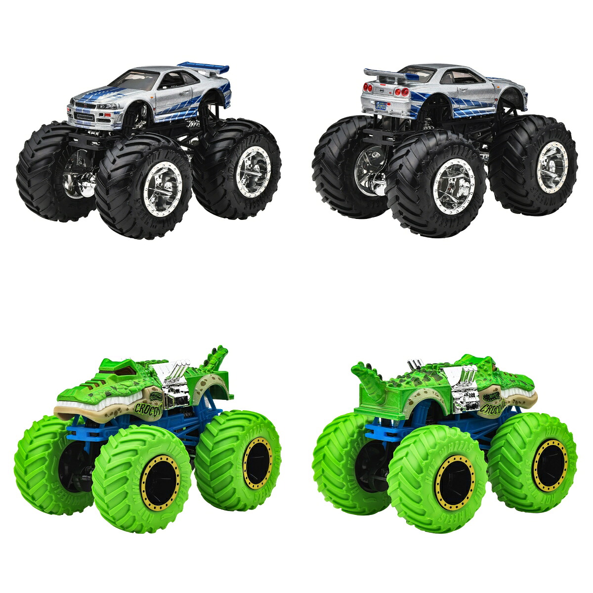 ホットウィール(HotWheels)モンスタートラック1:64アソート乗り物おもちゃミニカー8台入りBOX販売3歳からマルチFYJ44-982D
