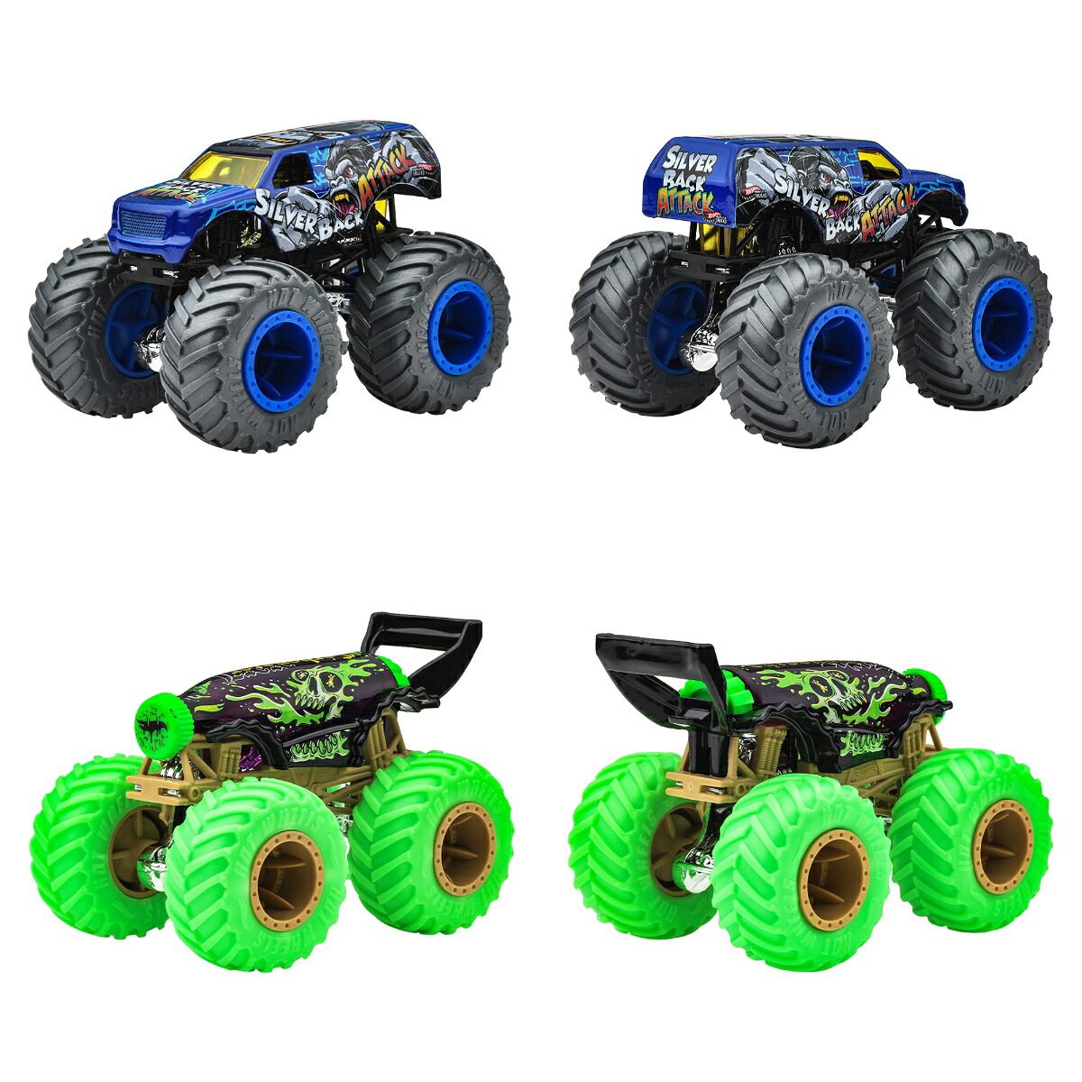 ホットウィール(HotWheels)モンスタートラック1:64アソート乗り物おもちゃミニカー8台入りBOX販売3歳からマルチFYJ44-982D