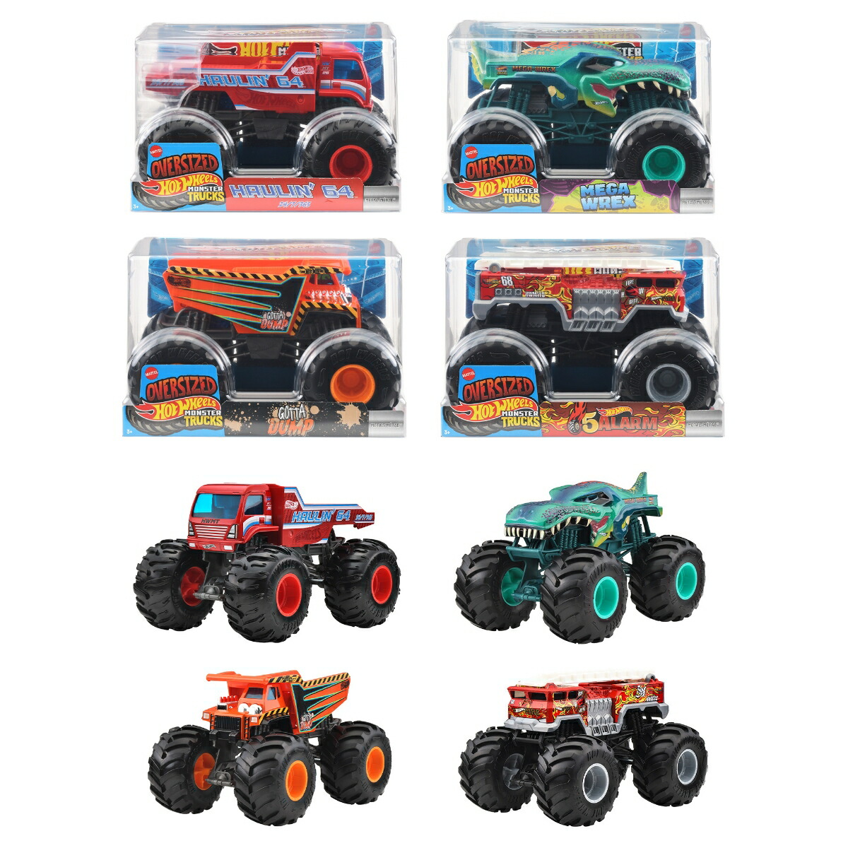 �ۥåȥ�������(HotWheels)��󥹥����ȥ�å��ӥå��������������Ⱦ��ʪ�������1:24�ߥ˥���4������BOX����3�Ф���ޥ��FYJ83-989D