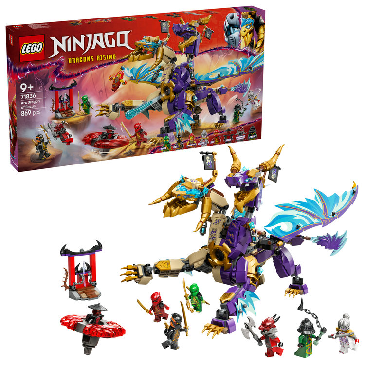 【特典】レゴ(LEGO) ニンジャゴー ソースドラゴン・フォーカス：アーク 71836 [ おもちゃ 玩具 誕生日 プレゼント ブロック 男の子 女の子 子供 9歳 10歳 11歳 小学生 対戦 ロボット ](30699 ミニ・ドラゴン合体ウルトラメカスーツ)画像