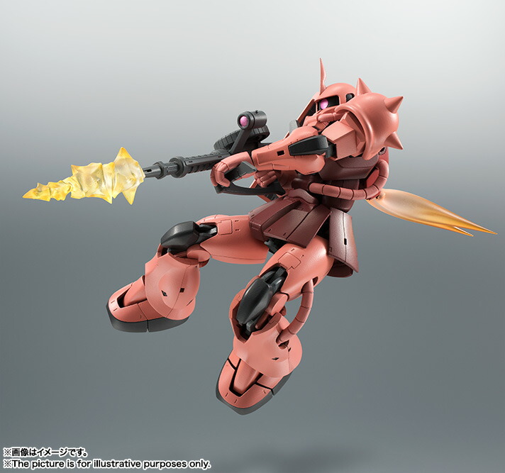ROBOT魂 『機動戦士ガンダム』 ＜SIDE MS＞ MS-06S シャア専用ザク ver. A.N.I.M.E.（再販版） (塗装済み可動フィギュア)画像