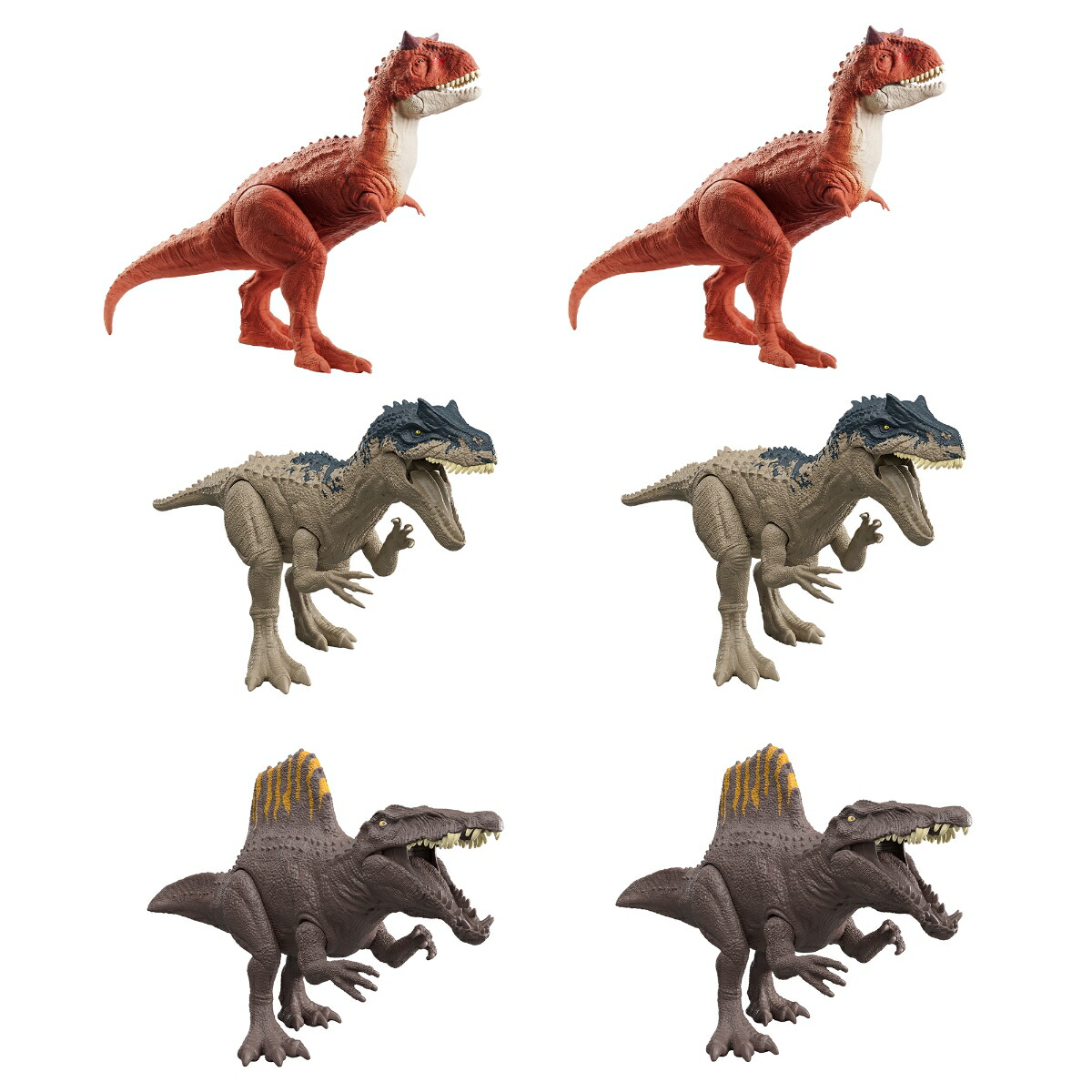 マテルジュラシックワールド(JURASSICWORLD)恐竜バトルサウンド子供向けフィギュア恐竜おもちゃ恐竜フィギュア6体BOX販売4歳からマルチJKT71-986A