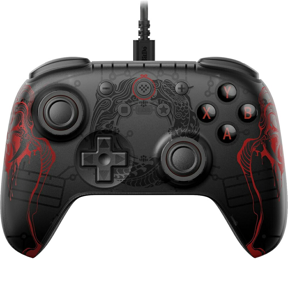 【PC/Android (9以上)対応】 8BitDo Ultimate 2C Wired Controller Black Myth: Wukong画像