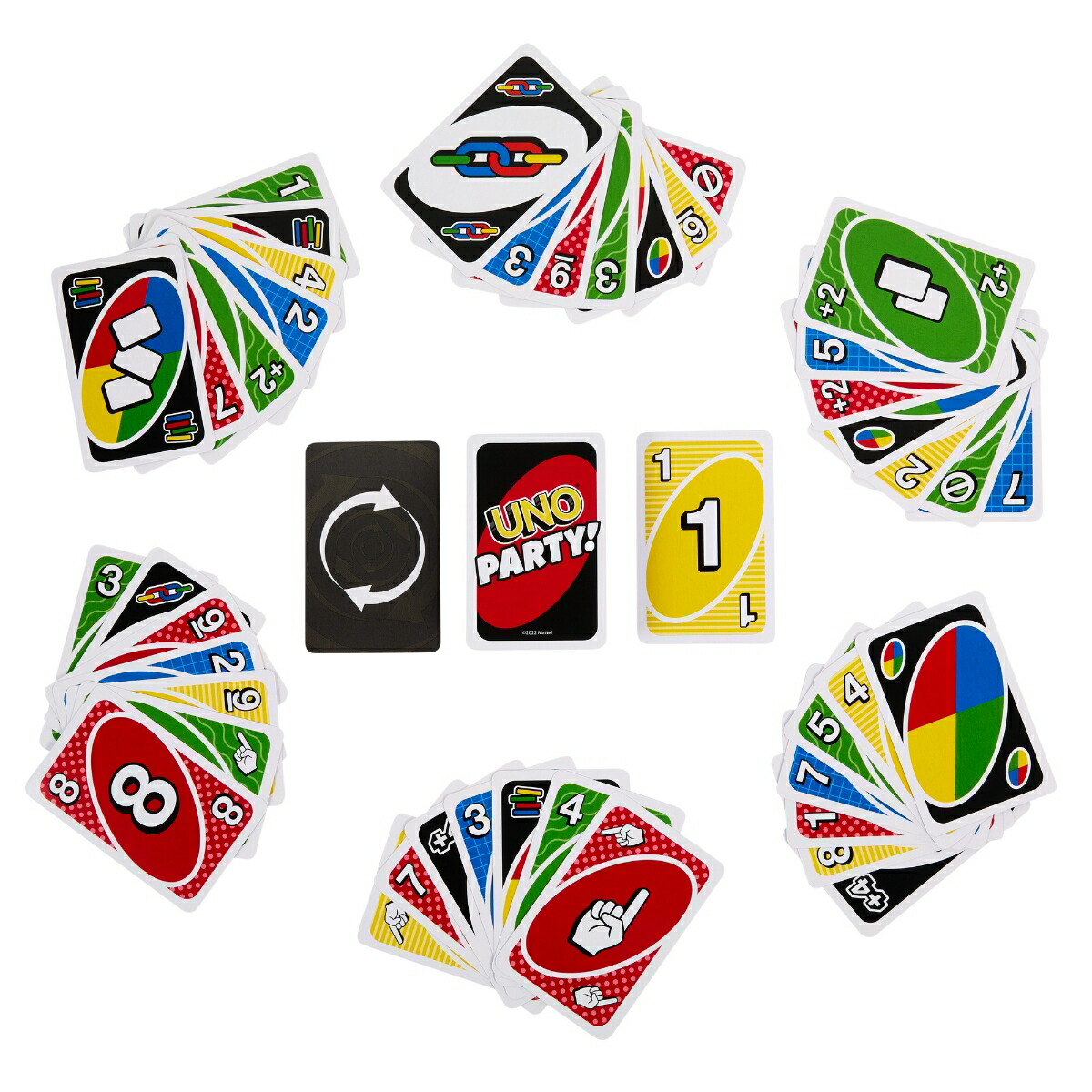 マテルゲーム（MattelGame）ウノ（UNO）ウノパーティ【カードゲーム】【カード224枚6~16人用】【7才~】HMY49