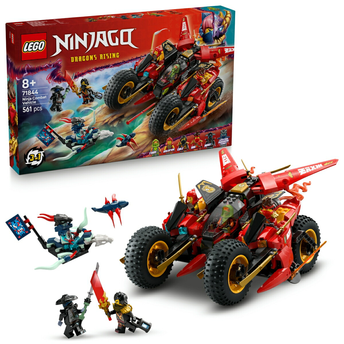 レゴ(LEGO) ニンジャゴー ニンジャ・コンバットビークル 71844 [ おもちゃ 玩具 プレゼント 8歳 9歳 10歳 ]画像