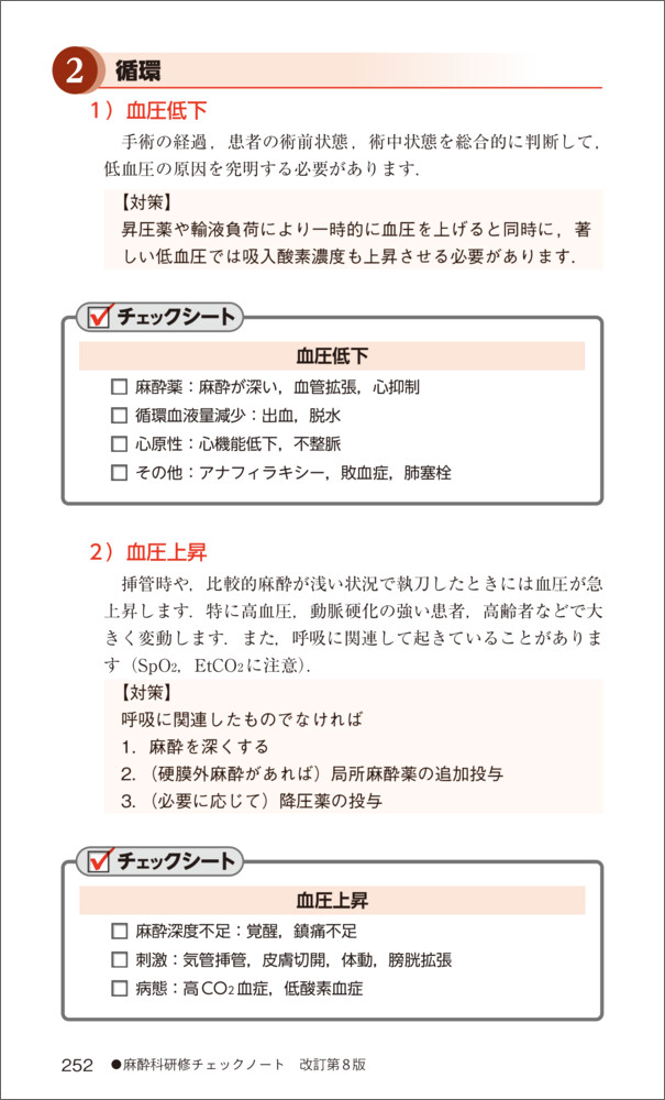 麻酔科研修チェックノート改訂第8版（研修チェックノートシリーズ）[讃岐美智義]