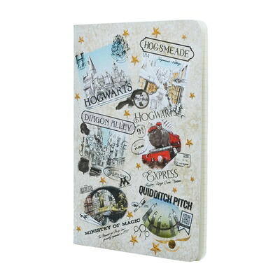 위저딩 월드 노트북 A5 언라이닝 캐리어, 80pg, 100gsm by Paperblanks (해리 포터 컬렉션, 위저딩 월드 NOTEBK A5 UNLI (해리 포터 컬렉션) 페이퍼블랭크