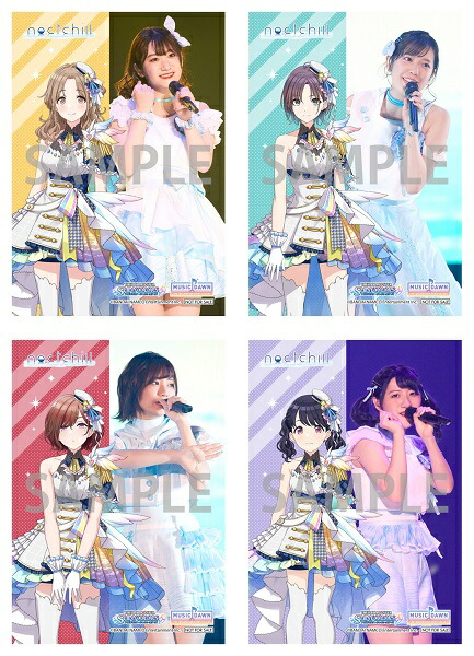 楽天ブックス 楽天ブックス限定先着特典 The Idolm Ster Shiny Colors Music Dawn 初回生産限定版 Blu Ray B2布ポスター L判ブロマイド4種セット 75mm缶バッジ ノクチル シャイニーカラーズ Dvd