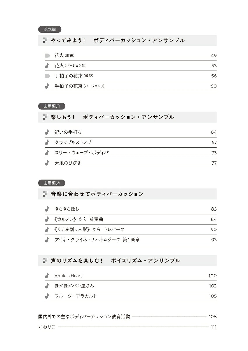 ボディパーカッション教育入門体がすべて楽器です！インクルーシブ教育で大活躍！[山田俊之]