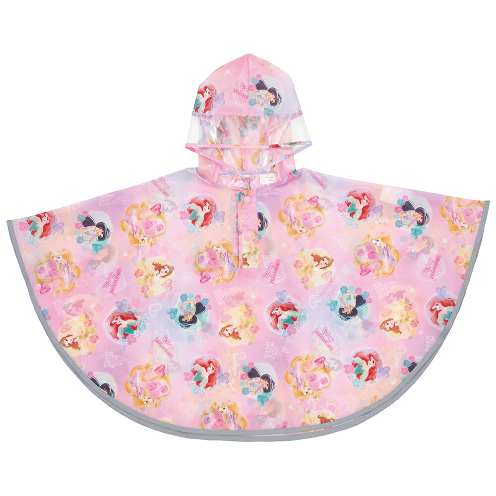 ディズニー プリンセス　キッズ レインポンチョ 90cm（適応身長：80〜100cm） RAPO2画像