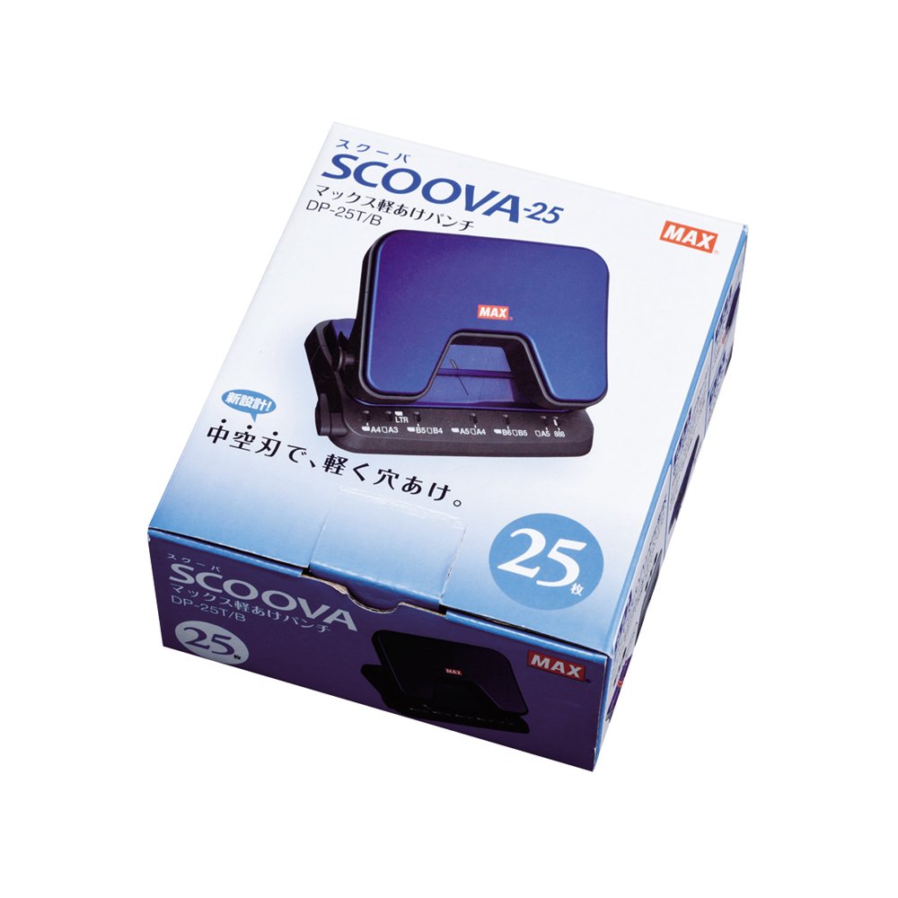 軽あけパンチSCOOVA ブルー 事務小物 （文具(Stationary)） 独創的