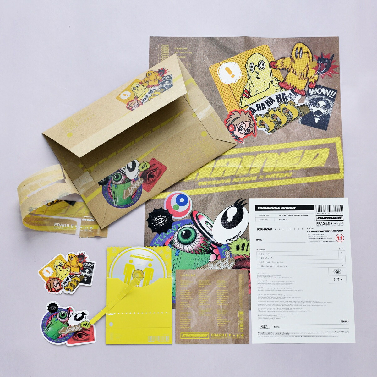 【楽天ブックス限定先着特典】いらないもの(完全生産限定盤CD＋付属品)(オリジナルA4クリアファイル)[キタニタツヤ×なとり]