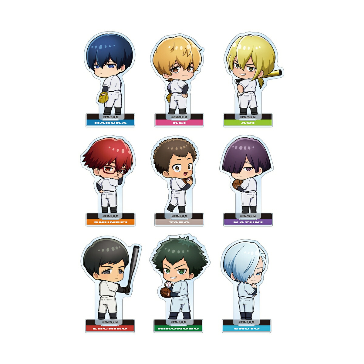 TVアニメ「忘却バッテリー」トレーディング ちびキャラ 振り向きver. アクリルスタンド(BOX=9入)画像