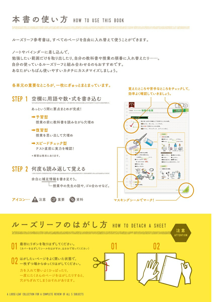 楽天ブックス 中1 5教科 中学1年生の5教科をまとめて整理するルーズリーフ 学研プラス 本