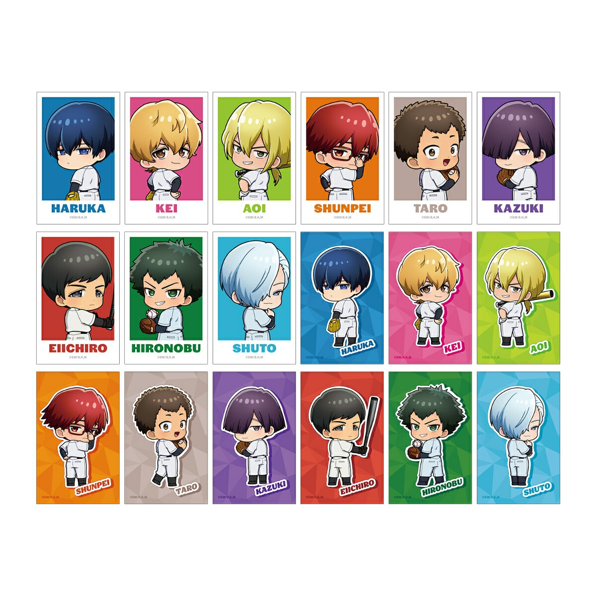 TVアニメ「忘却バッテリー」トレーディング ちびキャラ 振り向きver. イラストカード(BOX＝18入)画像