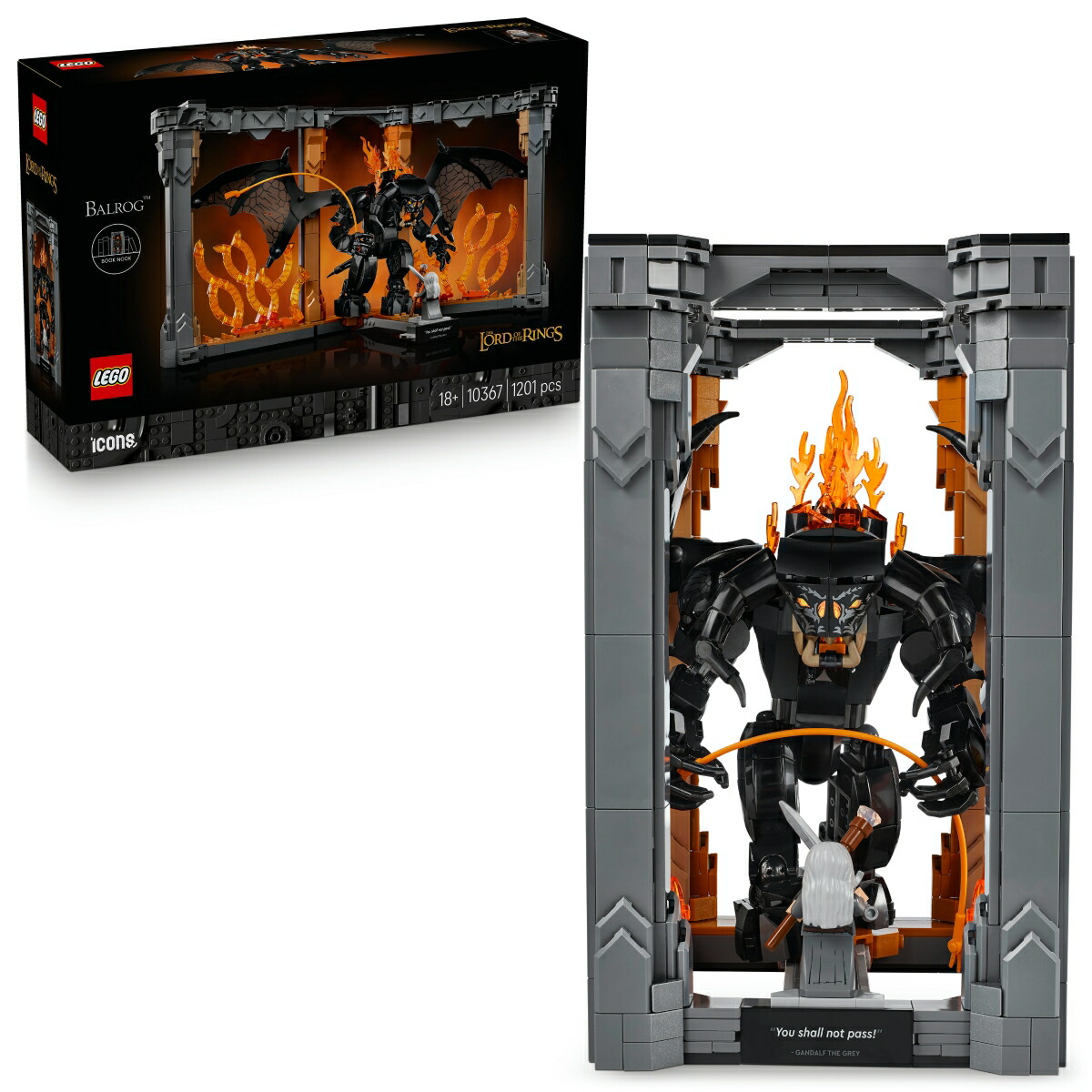 レゴ(LEGO) アイコン ロード・オブ・ザ・リング：ブックスタンド バルログ 10367 [ おもちゃ 玩具 プレゼント インテリア おしゃれ ]画像