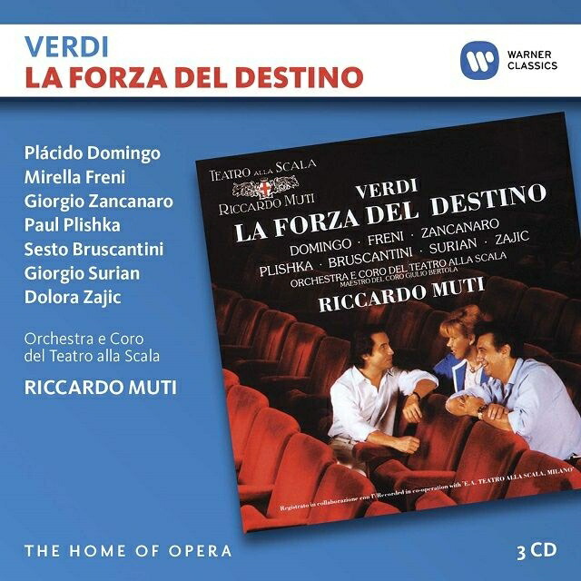 【輸入盤】『運命の力』全曲　リッカルド・ムーティ＆スカラ座、ミレッラ・フレーニ、プラシド・ドミンゴ、ジョルジョ・ザンカナーロ、他（1986　ス画像