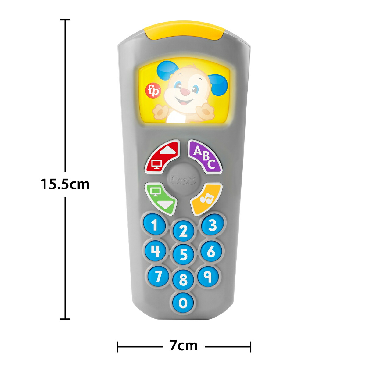 フィッシャープライス(fisherprice)わんわんのバイリンガル・リモコン赤ちゃん・幼児のおもちゃ知育・学習玩具早期発育・アクティビティ玩具・英語・外国語6ヵ月からグレーJNH88