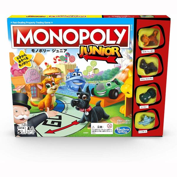 Hasbro Board Game Monopoly Junior Japanese Edition for Kids A6984