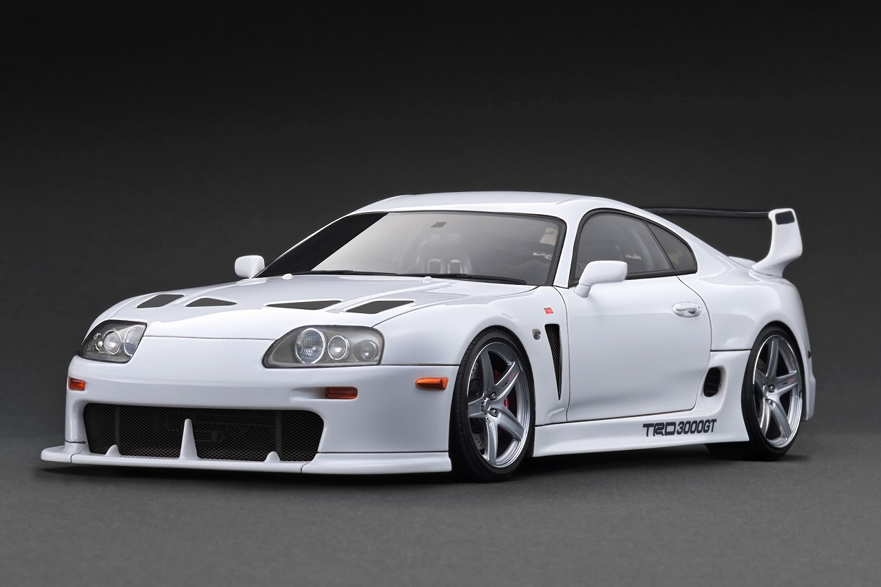 ignition model Toyota Supra (A80) TRD 3000GT White (1/18 Scale) 【IG3598】 (ミニカー)画像