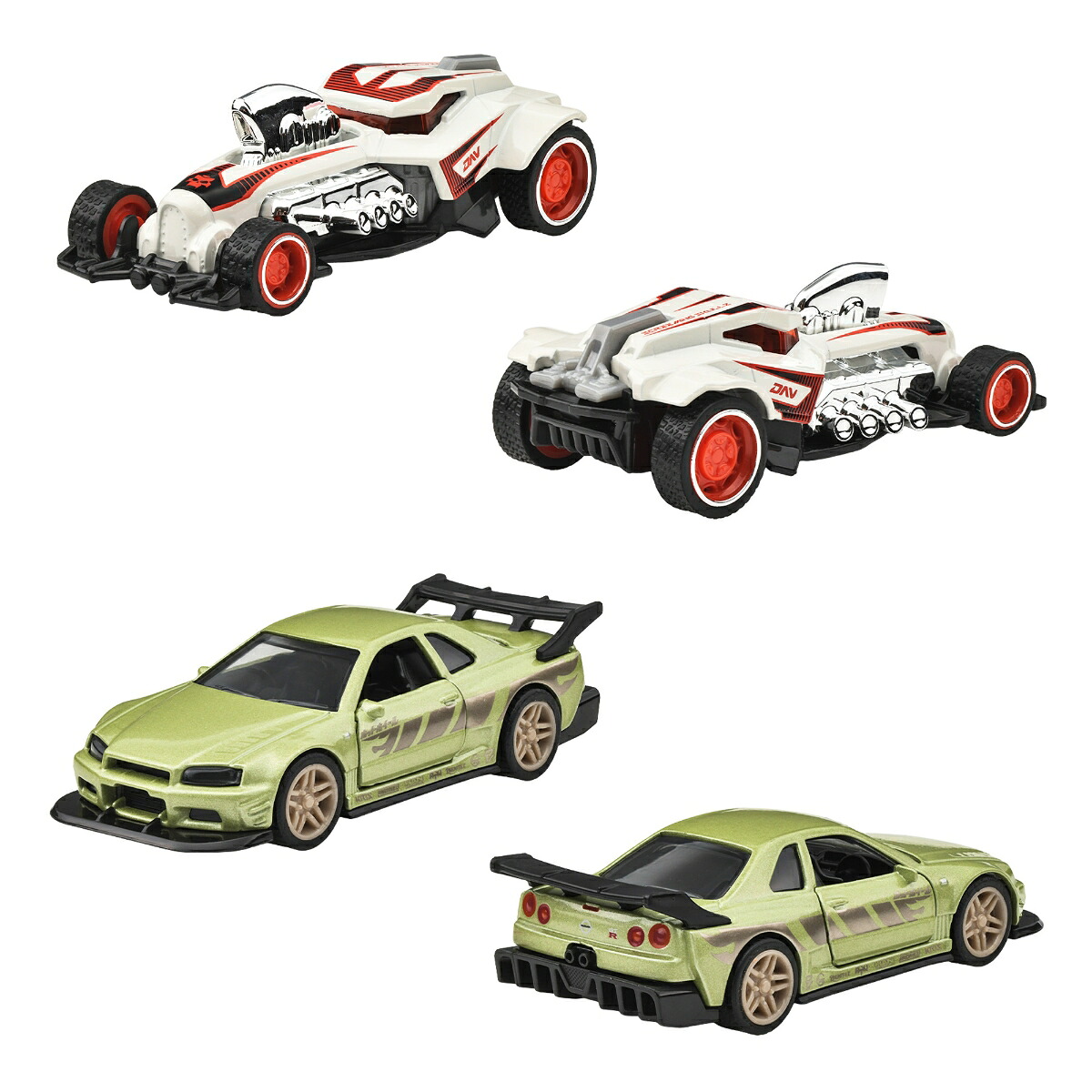 ホットウィール(HotWheels)プルバックアソート乗り物おもちゃ1:43スケールミニカー8台入りBOX販売3歳からマルチHPT04-986R