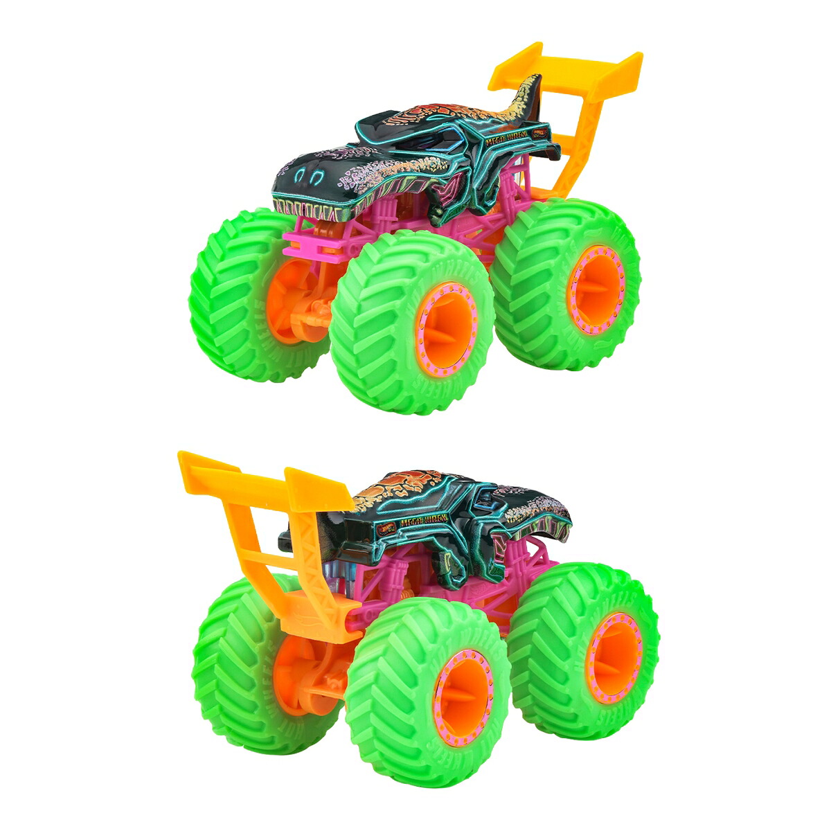 ホットウィール(HotWheels)モンスタートラックネオンスマッシャーズアソート乗り物おもちゃミニカー6台入りBOX販売3歳からマルチJMV39-986A