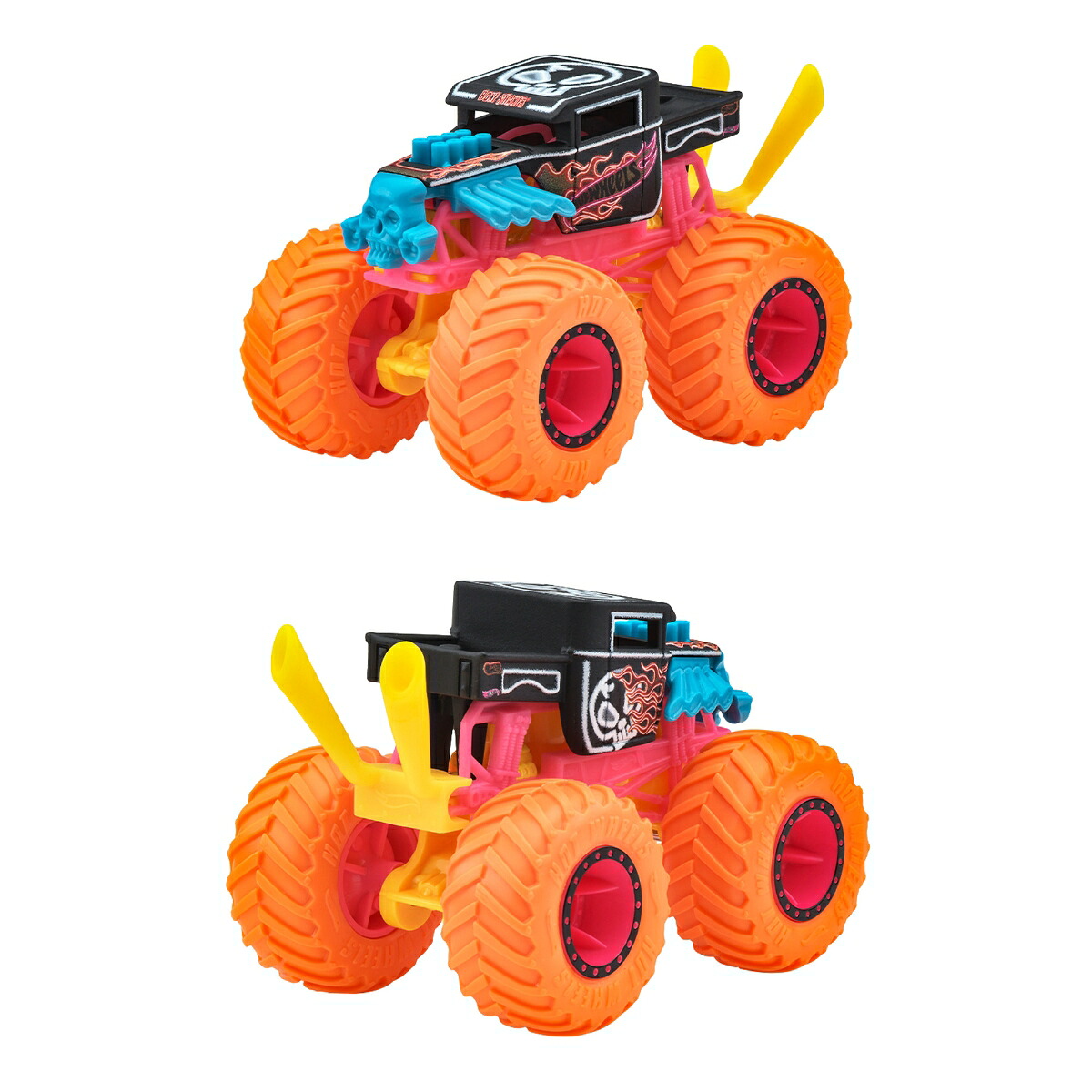 ホットウィール(HotWheels)モンスタートラックネオンスマッシャーズアソート乗り物おもちゃミニカー6台入りBOX販売3歳からマルチJMV39-986A