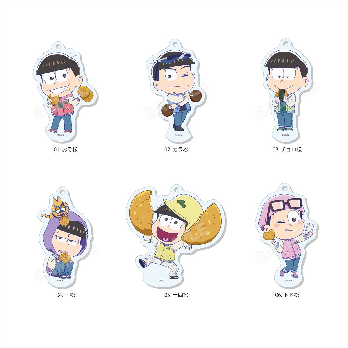 おそ松さん まるっとスタンドキーホルダー ／01（ミニキャラ）画像