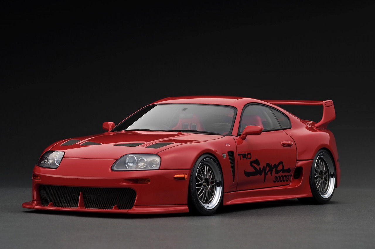 ignition model Toyota Supra (A80) TRD 3000GT Red (1/18 Scale) 【IG3602】 (ミニカー)画像