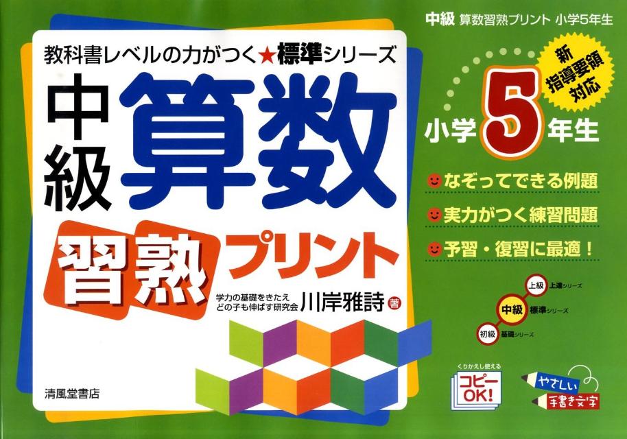 楽天ブックス 中級算数習熟プリント 小学5年生 新指導要領対応 川岸雅詩 本
