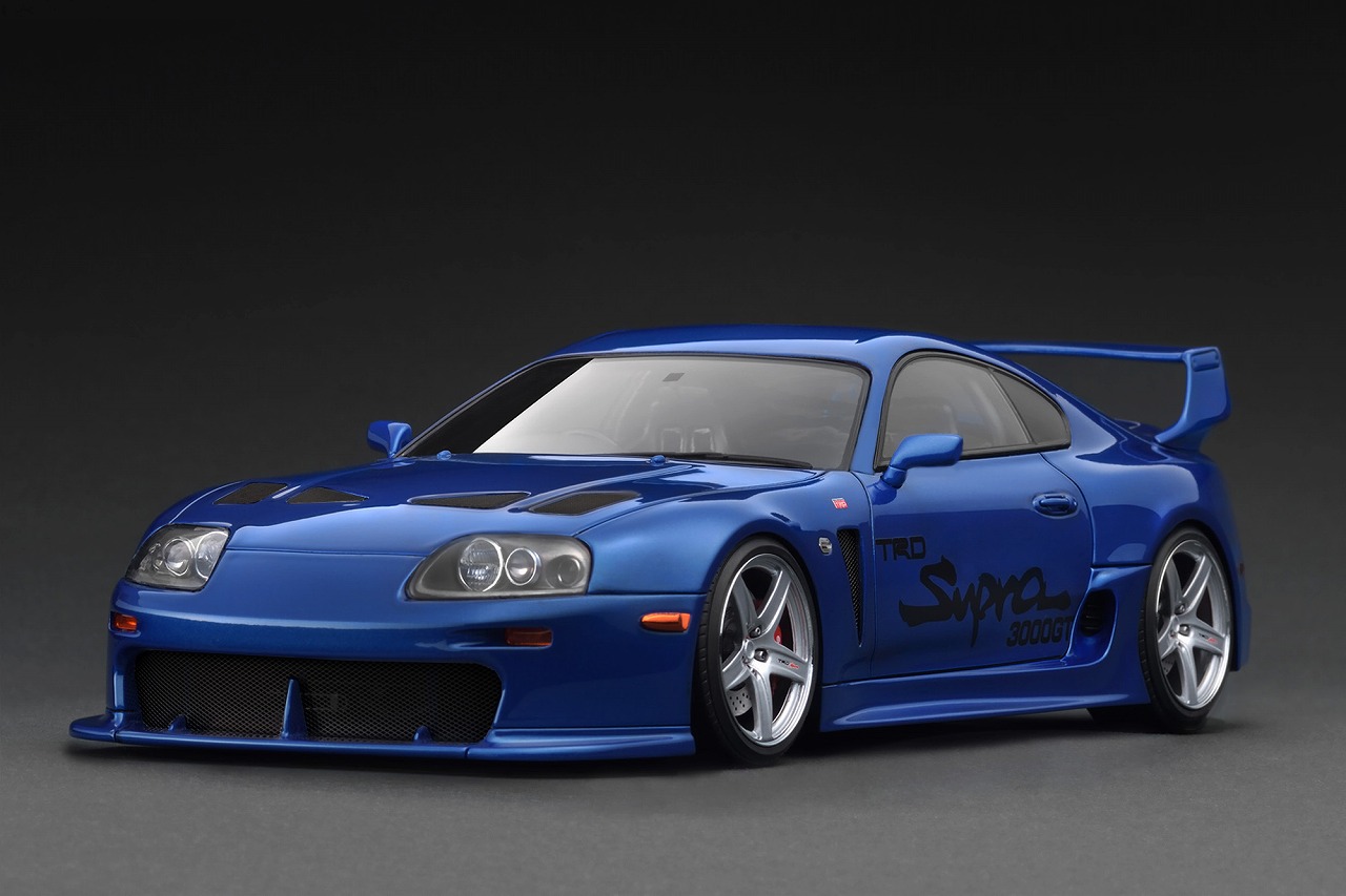 ignition model Toyota Supra (A80) TRD 3000GT Blue Metallic(1/18 Scale) 【IG3604】 (ミニカー)画像