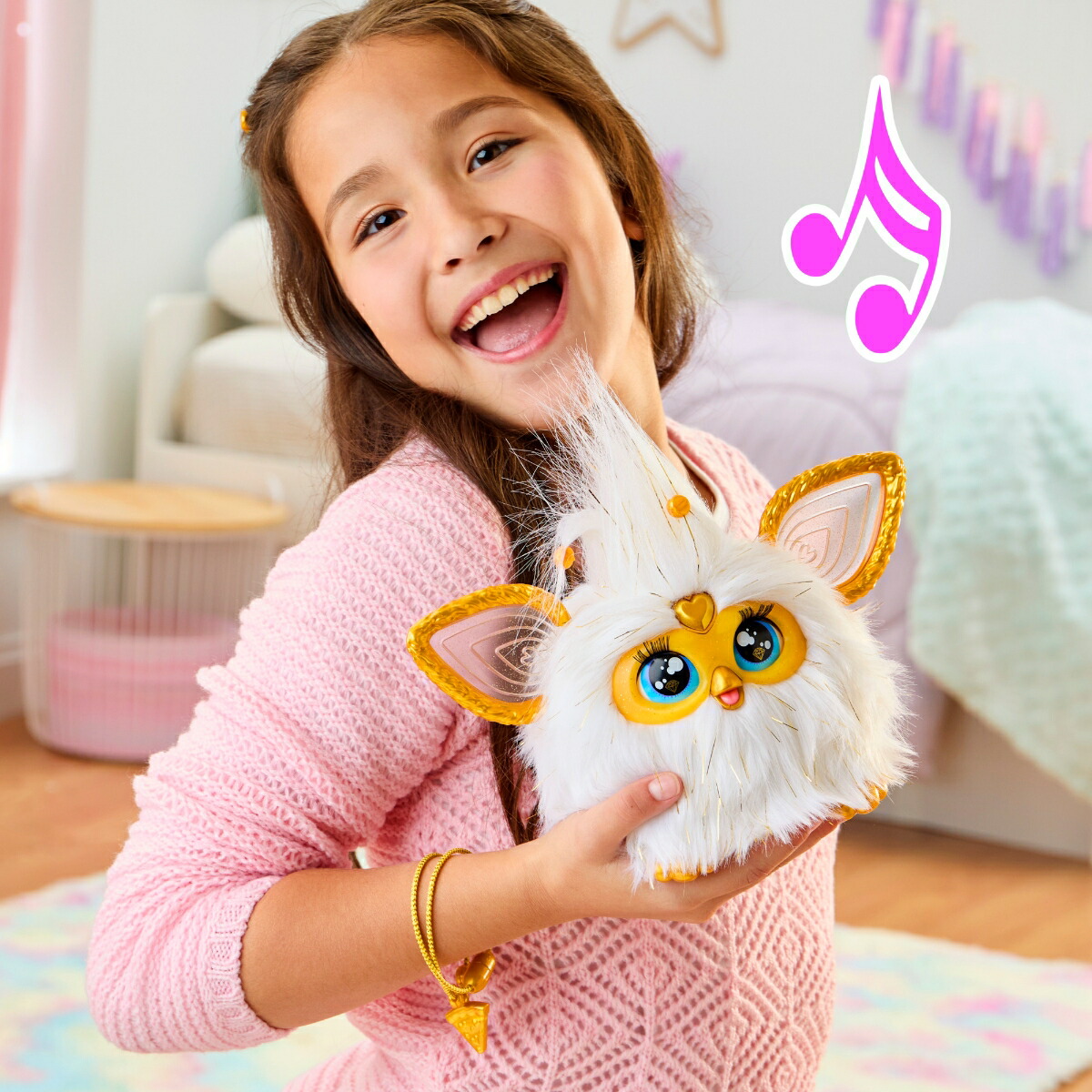 ブックス: FURBY ハズブロ（Hasbro）ファービー ホワイト＆ゴールド 声に反応するインタラクティブトイ 男の子と女の子向け 対象年齢6才以上、ファッションアクセサリー付き、アニマトロニクス 電動ぬいぐるみ 子ども向け、日本語とファービー語 G1938 正規品 - 玩具 - 0195166306094 : ゲーム