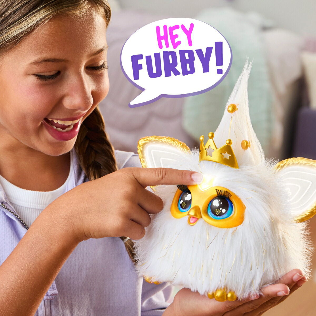 ブックス: FURBY ハズブロ（Hasbro）ファービー ホワイト＆ゴールド 声に反応するインタラクティブトイ 男の子と女の子向け 対象年齢6才以上、ファッションアクセサリー付き、アニマトロニクス 電動ぬいぐるみ 子ども向け、日本語とファービー語 G1938 正規品 - 玩具 - 0195166306094 : ゲーム