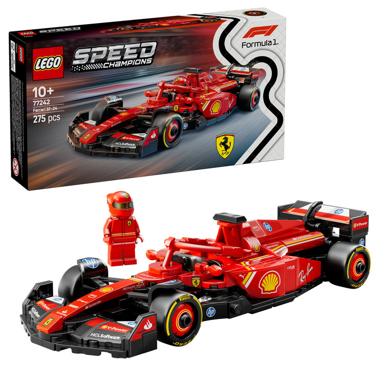 【特典】レゴ(LEGO) スピードチャンピオン Ferrari SF-24 F1(R) レースカー 77242 [ おもちゃ 玩具 誕生日 プレゼント ブロック 男の子 女の子 子供 10歳 11歳 12歳 小学生 乗り物 車 ミニカー ](レゴ(R)F1(R)シリーズ オリジナルステッカー)画像