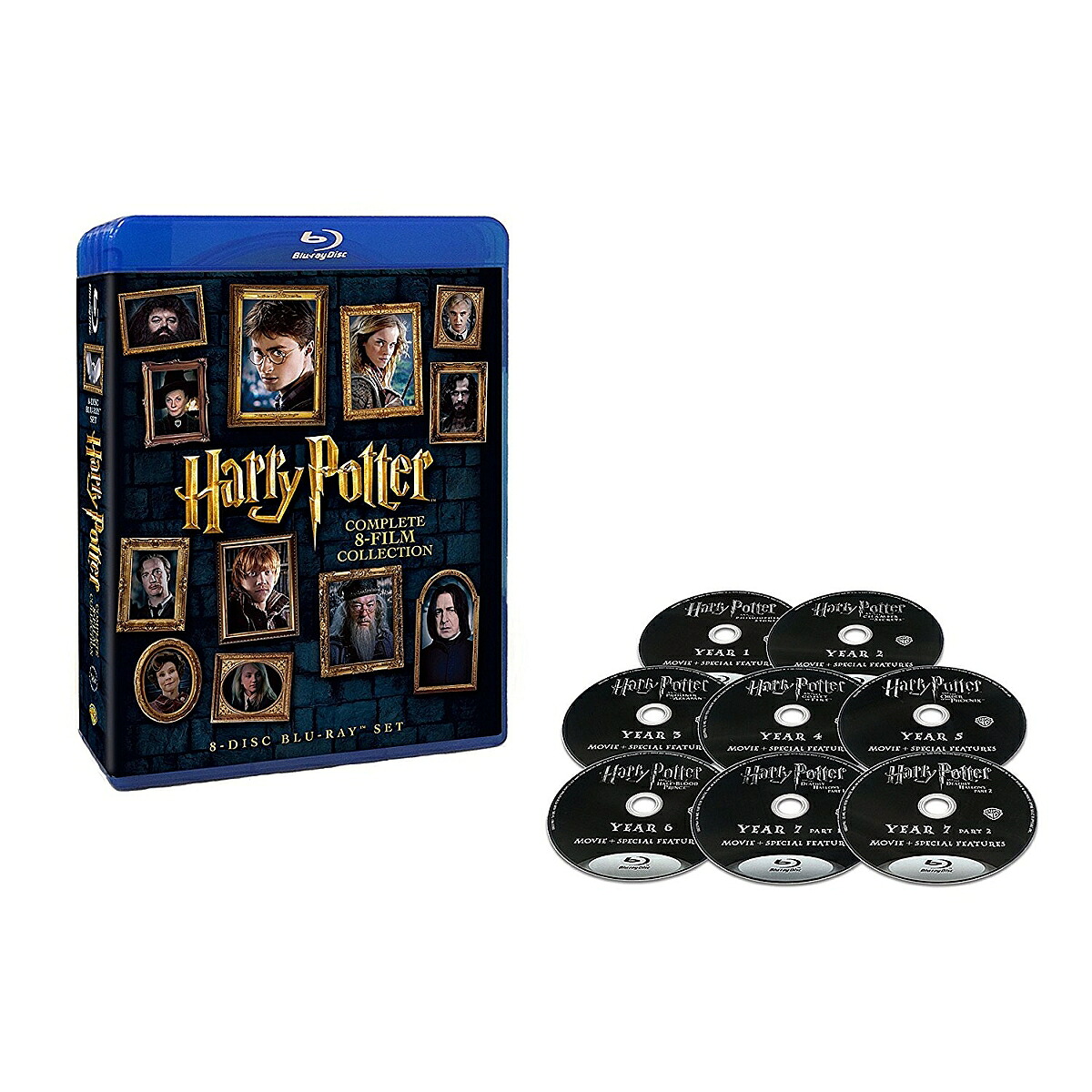 【特典】ハリー・ポッター8-Filmブルーレイセット【Blu-ray】(「Harry’sBirthday」バースデーカード)[ダニエル・ラドクリフ]