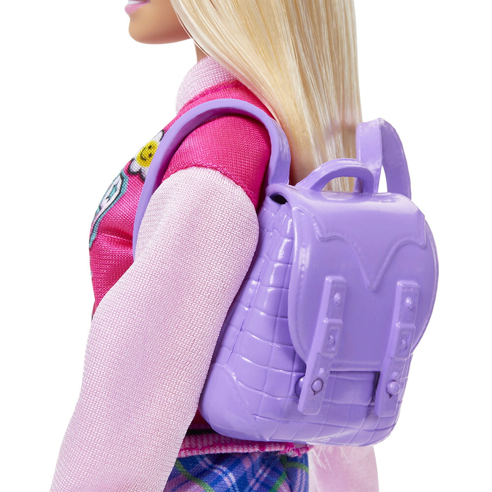 バービー(Barbie)ドール＆ファッションスクールカジュアルのセットきせかえ人形・ハウスままごと・ごっこ遊びバービー人形3歳からピンクHRG84