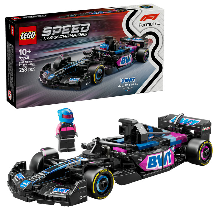 【特典】レゴ(LEGO) スピードチャンピオン BWT Alpine F1(R) Team A524 レースカー 77248 [ おもちゃ 玩具 誕生日 プレゼント ブロック 男の子 女の子 子供 10歳 11歳 12歳 小学生 乗り物 車 ミニカー ](レゴ(R)F1(R)シリーズ オリジナルステッカー)画像