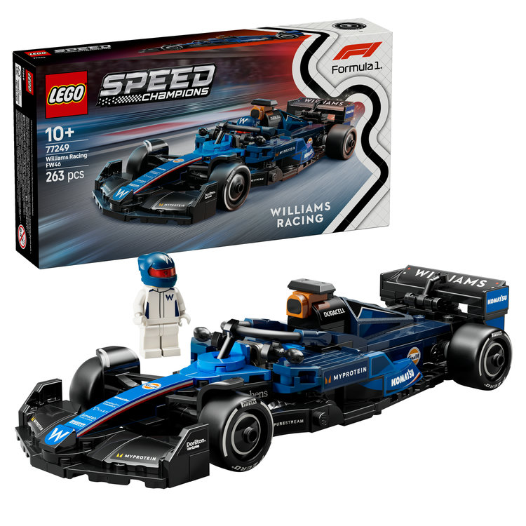 【特典】レゴ(LEGO) スピードチャンピオン Williams Racing FW46 F1(R) レースカー 77249 [ おもちゃ 玩具 誕生日 プレゼント ブロック 男の子 女の子 子供 10歳 11歳 12歳 小学生 乗り物 車 ミニカー ](レゴ(R)F1(R)シリーズ オリジナルステッカー)画像