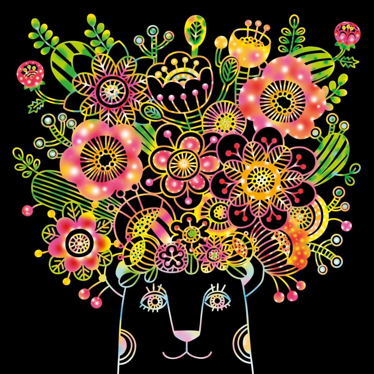 楽天ブックス 大人のためのヒーリングスクラッチアート Flower Flower Flower けずって描く心の楽園 ヨシヤス 本