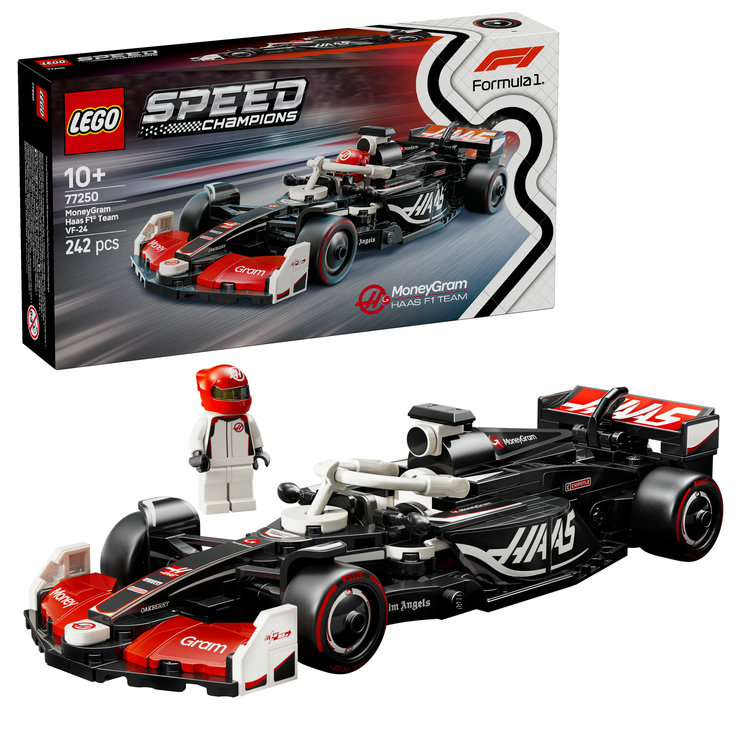 【特典】レゴ(LEGO) スピードチャンピオン MoneyGram Haas F1(R) Team VF-24 レースカー 77250 [ おもちゃ 玩具 誕生日 プレゼント ブロック 男の子 女の子 子供 10歳 11歳 12歳 小学生 乗り物 車 ミニカー ](レゴ(R)F1(R)シリーズ オリジナルステッカー)画像