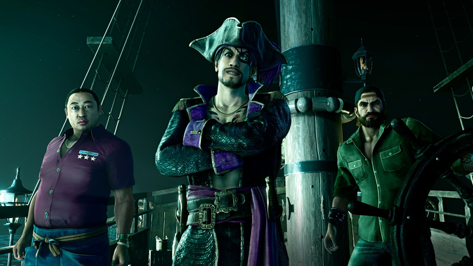 【特典】龍が如く8外伝PiratesinHawaii真島吾朗コンプリートボックスPS4版(【早期購入封入特典】DLC「春日一番海賊クルーセット」+【早期購入封入特典】DLC「春日一番コーディネートセット」)